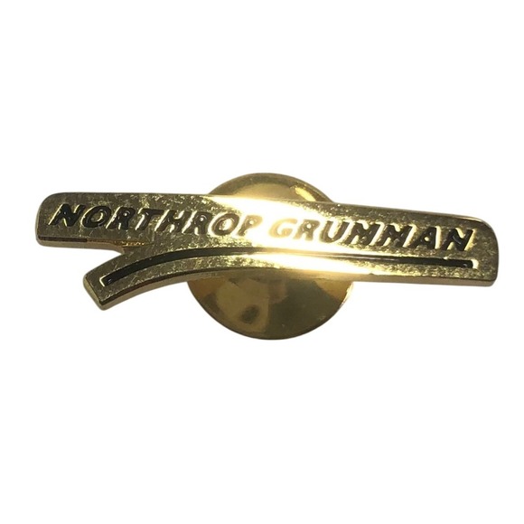 Northrop Grumman Logo Lapel Pin Gold Tone Corporate Aerospace Badge
